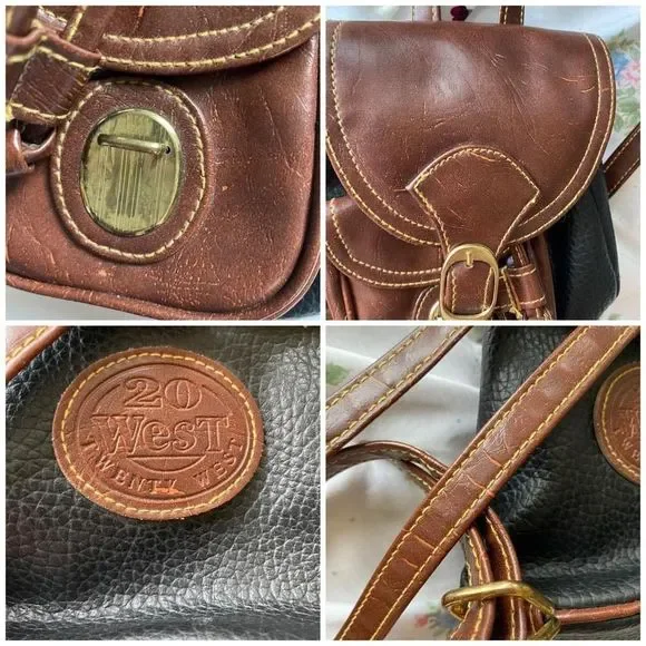 Black & brown mini backpack - Picture 6 of 8